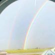 Maltempo Fiumicino, strade e aeroporto allagati: disagi, voli in ritardo e un doppio arcobaleno 03