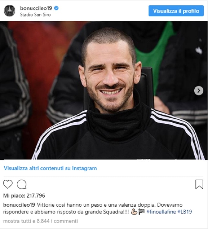 Bonucci foto tifosi