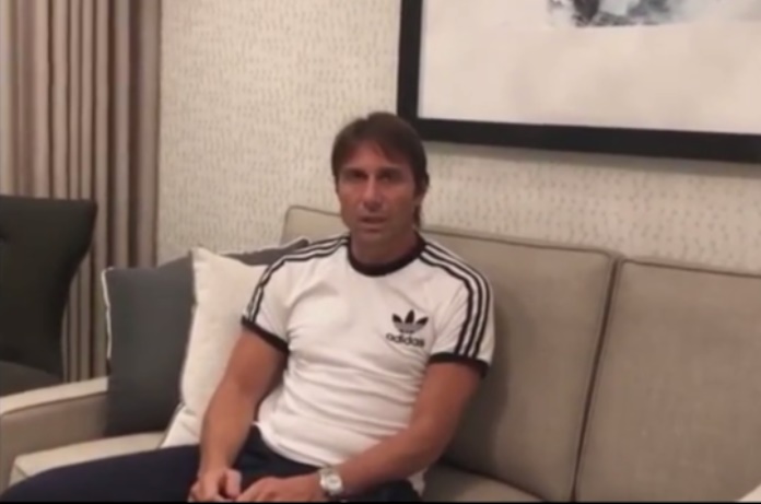 Antonio Conte videomessaggio