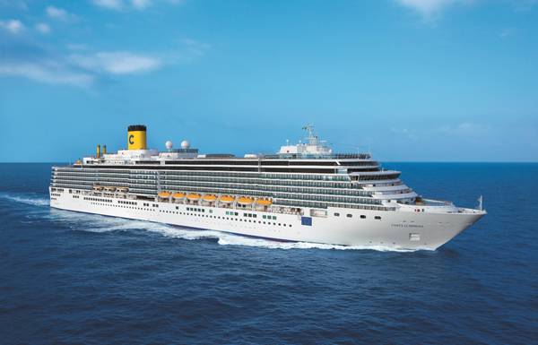 Incendio a bordo di una nave nel Mar Egeo: Costa Luminosa salva l'equipaggio