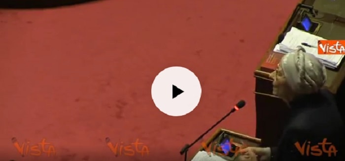 Emma Bonino in Senato