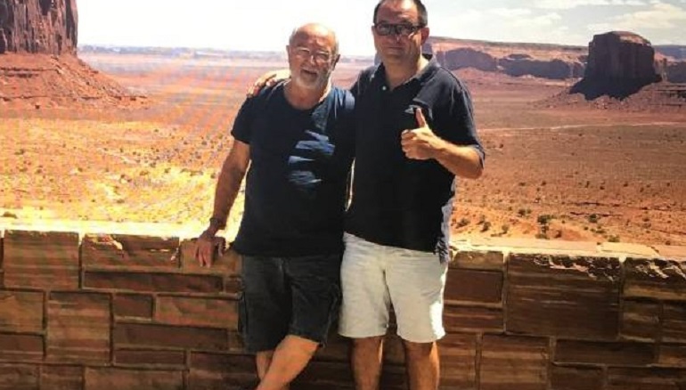 Francesco Masetti (a destra) con il padre Antonino