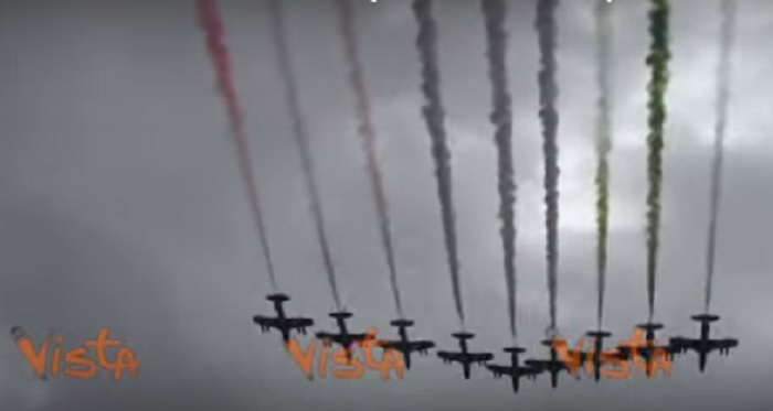Frecce Tricolori volo altare Patria