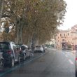 Roma, Lungotevere de' Cenci chiuso all'altezza della Sinagoga1