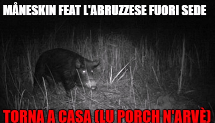 Maneskin parodia in abruzzese