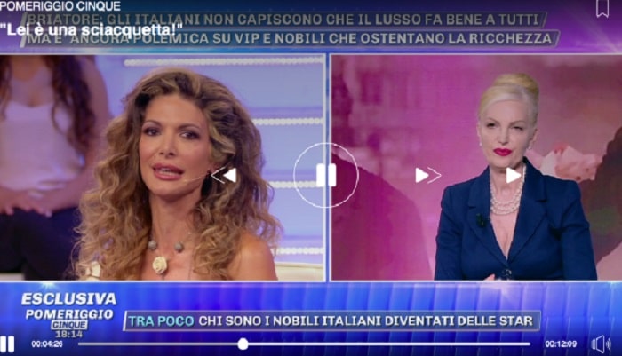 A Domenica Live, Daniela Del Secco contro tutti. Maria Monsè le regala un velo e lei...