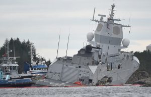 Norvegia, collissione fregata e petroliera