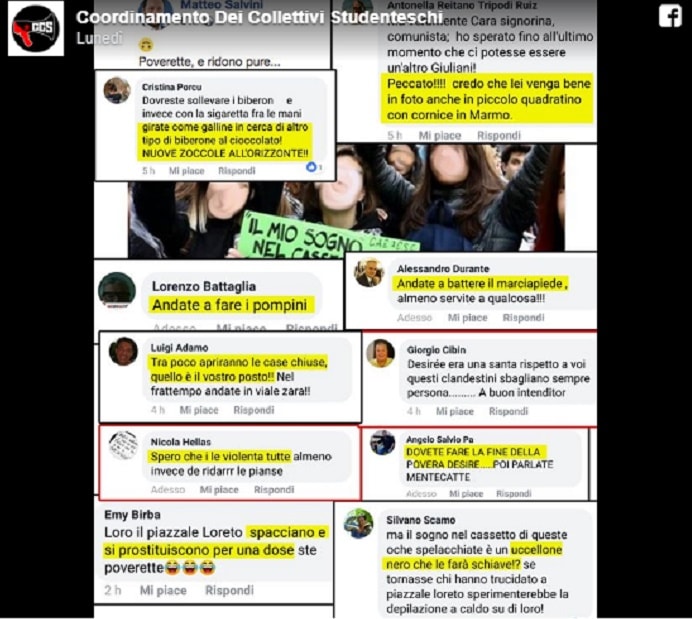 Milano, minorenni corteo