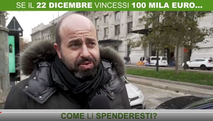 SuperEnalotto: cosa farebbero gli italiani se vincessero 100mila euro? VIDEO (con sondaggio italiani)