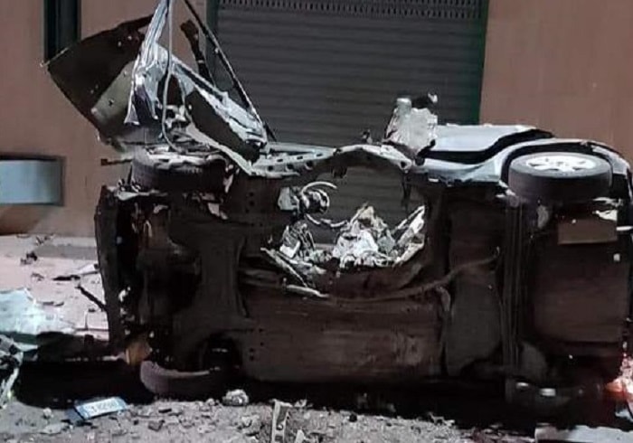 Corato (Bari): bomba esplode sotto all'auto di un carabiniere in periferia