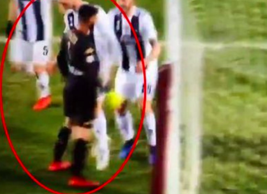 Cristiano Ronaldo VIDEO GOL decisivo nel derby, poi esulta dando una spallata a Ichazo e viene ammonito