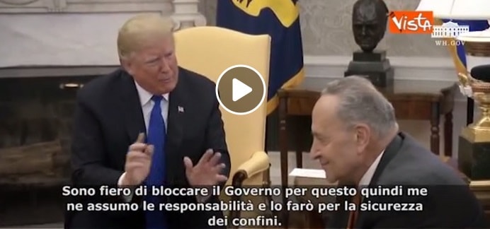 Trump minaccia i democratici: "Niente fondi per muro Messico? E io blocco il governo"2