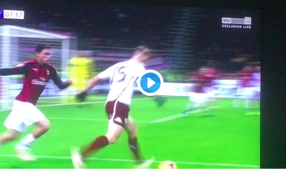 Milan-Torino, VIDEO: parata spaziale di Donnarumma su Iago Falque