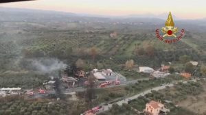 Borgo Quinzio (Rieti). Esplosione distributore sulla Salaria11