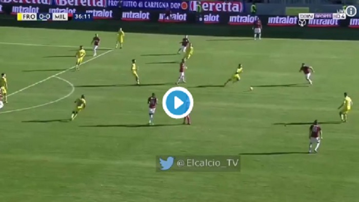 Frosinone milan gol ciano