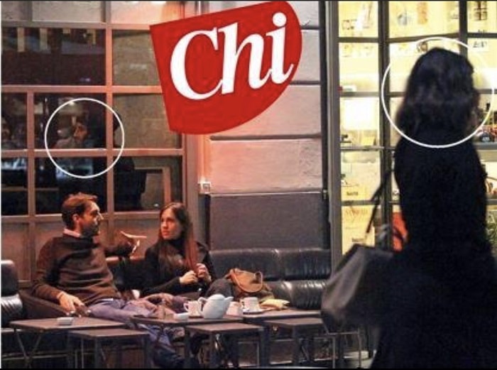 Belen Rodriguez incontra l'ex Andrea Iannone al ristorante1