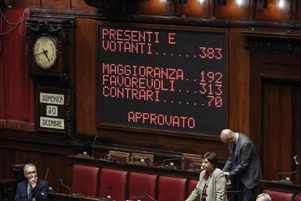 Manovra, sì definitivo alla Camera. Pd e Leu non votano. Conte abbraccia i ministri