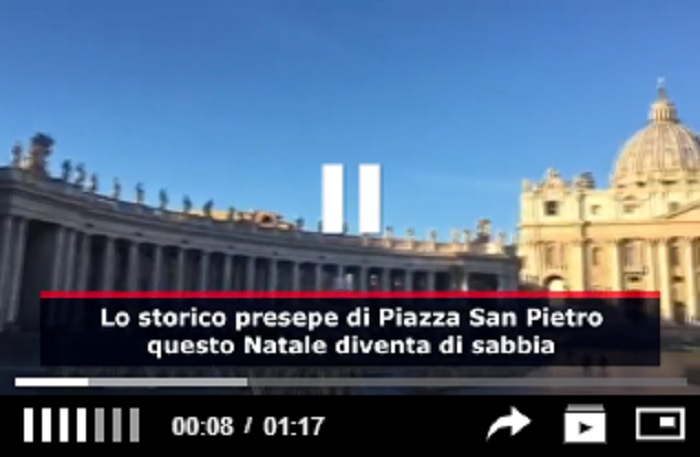 Sand Nativity: il presepe di sabbia a San Pietro. Originale o poco natalizio? ecco il video