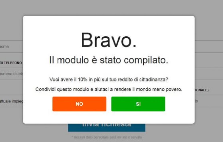 Reddito di cittadinanza, l'autore del falso sito IMPS: "700mila click"