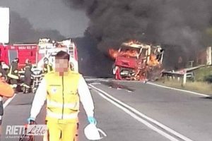 Borgo Quinzio (Rieti). Esplosione distributore sulla Salaria1