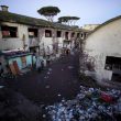 L'ex fabbrica si trova nella zona dI San Basilio, periferia difficile di Roma