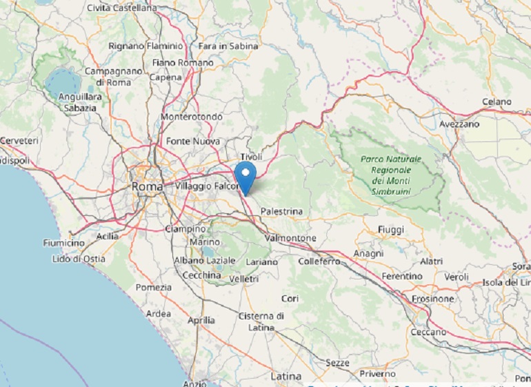 Terremoto Roma, paura nella Capitale. Le chiamate ai vigili: "Qui trema tutto" (fonte INGV)