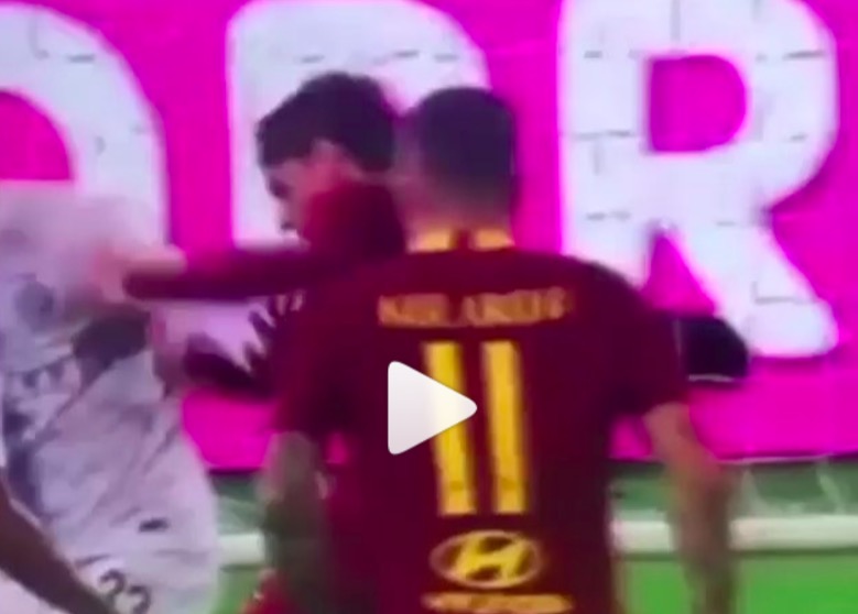 Roma-Inter, VIDEO: Zaniolo steso da D'Ambrosio, rigore negato. Nerazzurri ripartono e segnano