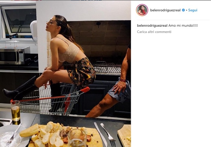 Belen Rodriguez carrello