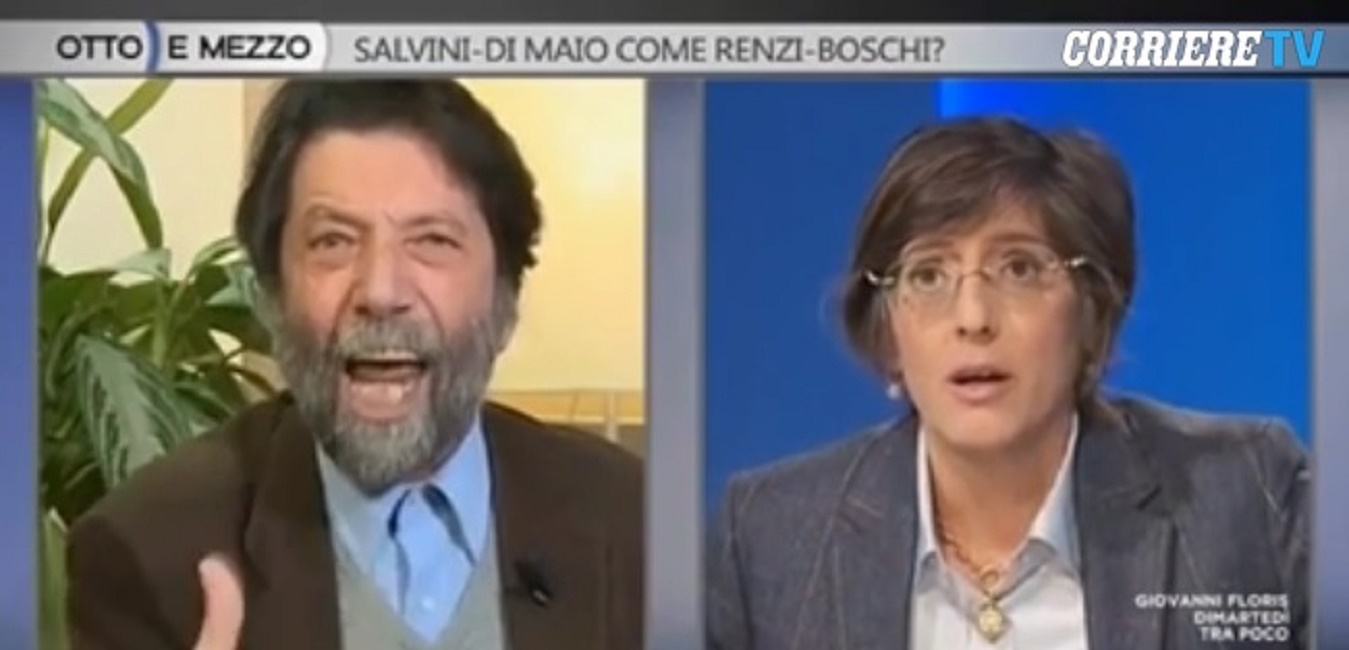 Decreto sicurezza, Cacciari urla alla Bongiorno: "Vergognatevi!", "La vedo confuso"