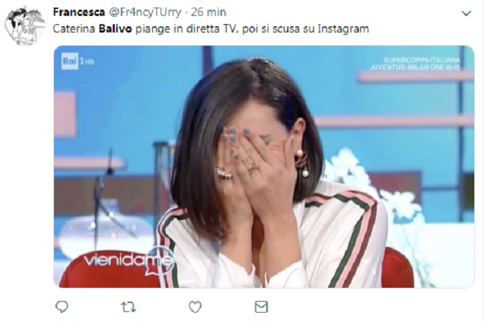 Cristina Balivo piange a Vieni da me:2