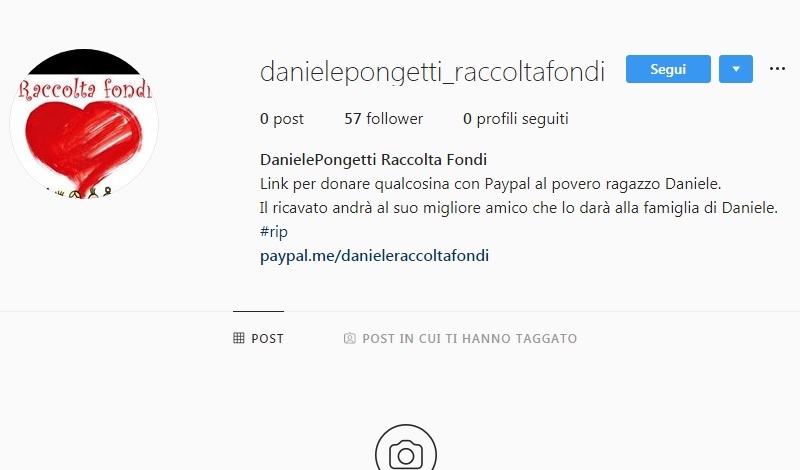Corinaldo, finta raccolta fondi per Daniele Pongetti FOTO3