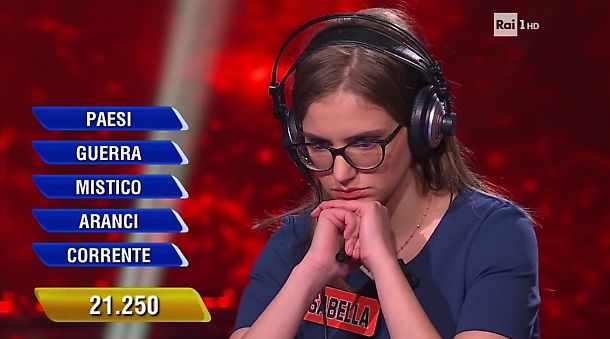 L'Eredità, clamorosa gaffe di Isabella, studentessa di Lettere, su Hemingway