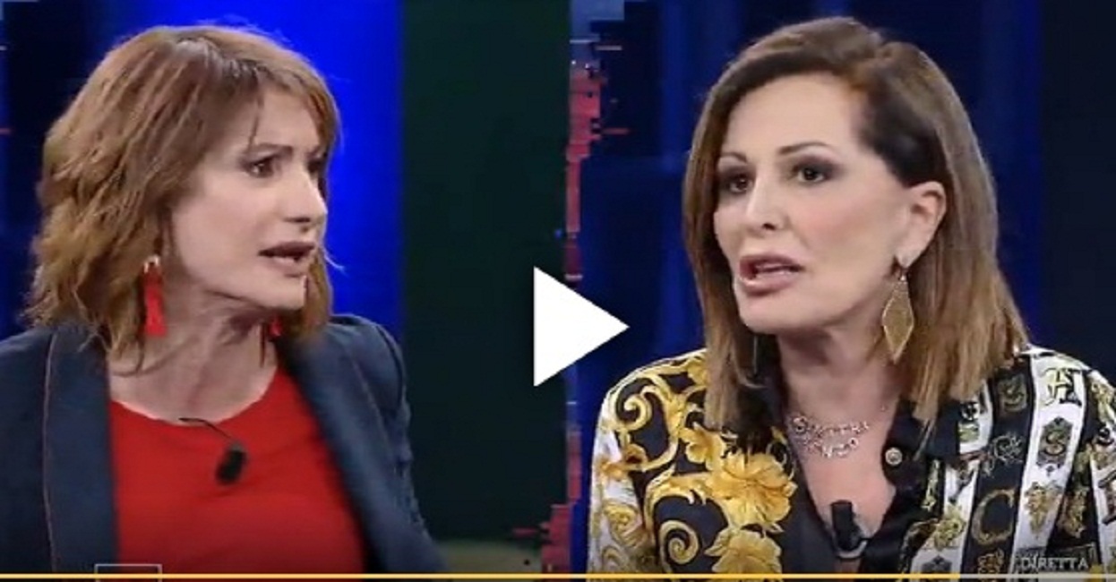 Non è l'Arena, Luxuria contro Santanché: "Sei talmente rifatta che sei più trans di me"