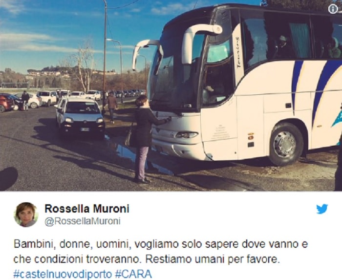 Castelnuovo di Porto, sgombero Cara: Muroni di LeU blocca pullman