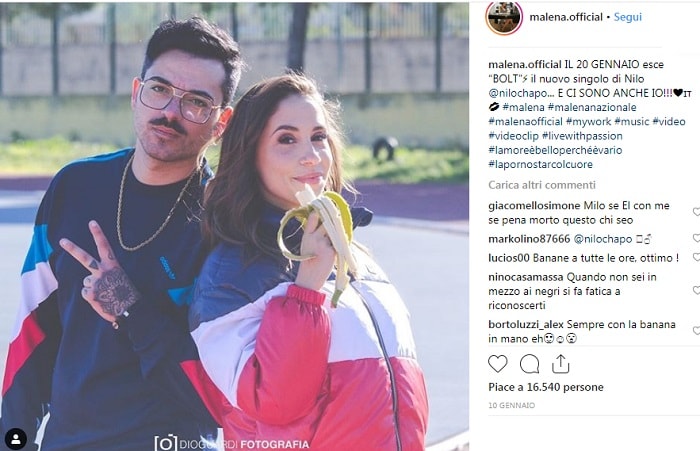 Malena la Pugliese col rapper Nilo in"Bolt"4