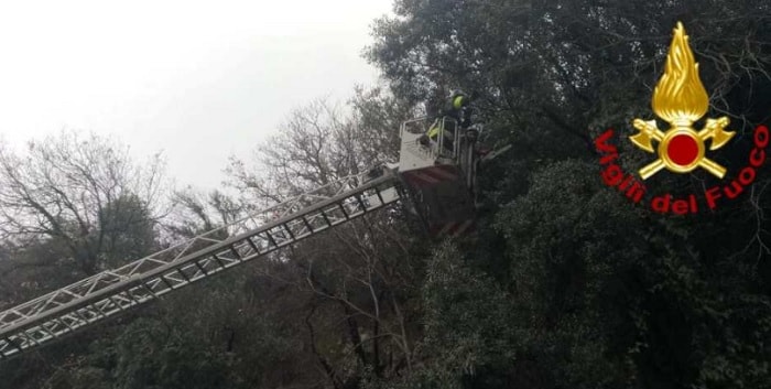 Roma: piovono massi sulla via Flaminia, uno ha centrato un'auto