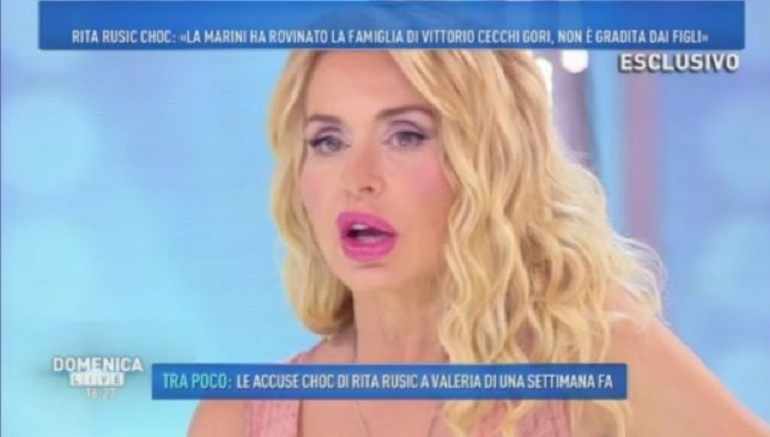 "Domenica Live", le anticipazioni. Rita Rusic: "Valeria Marini ha spaccato la famiglia"