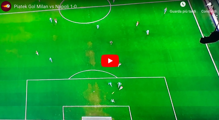 Piatek video gol Milan-Napoli di Coppa Italia, San Siro già stravede per lui