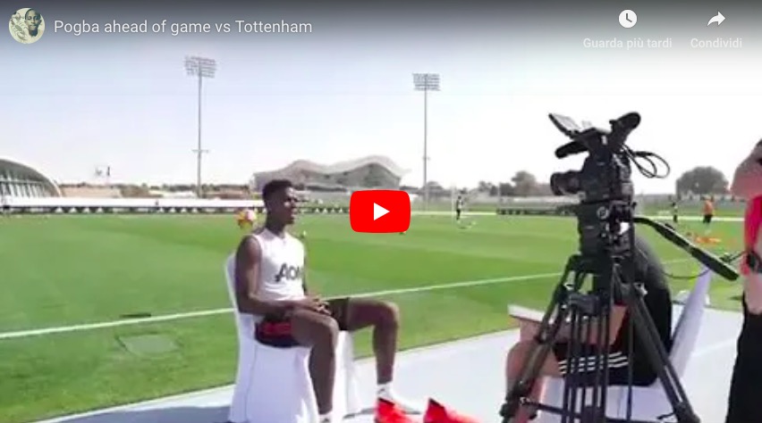 YouTube, Pogba: tacco al volo impossibile durante intervista