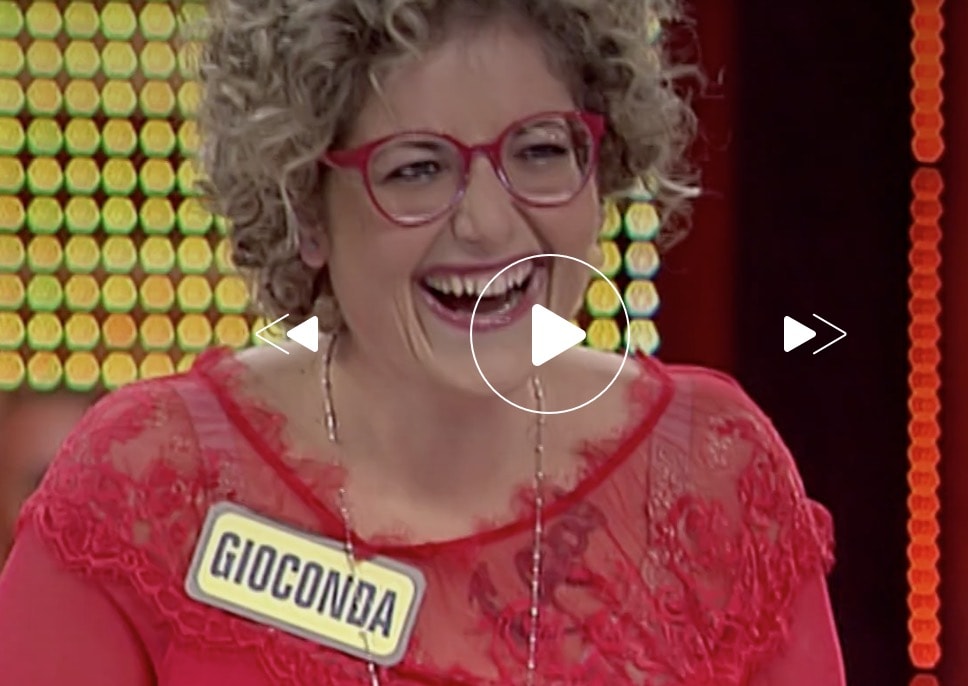 Avanti un altro!, Paolo Bonolis alla concorrente Gioconda: "Signora, la tromba!"