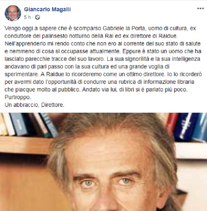 magalli su facebbok gabriele la porta