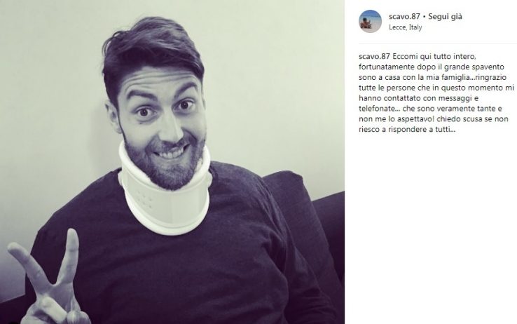 Manuel Scavone rivive il dramma in Lecce-Ascoli: “In tv non mi riconoscevo”. Poi ringrazia tutti su Instagram