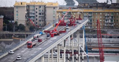 Ponte Morandi, via a demolizione moncone ovest1