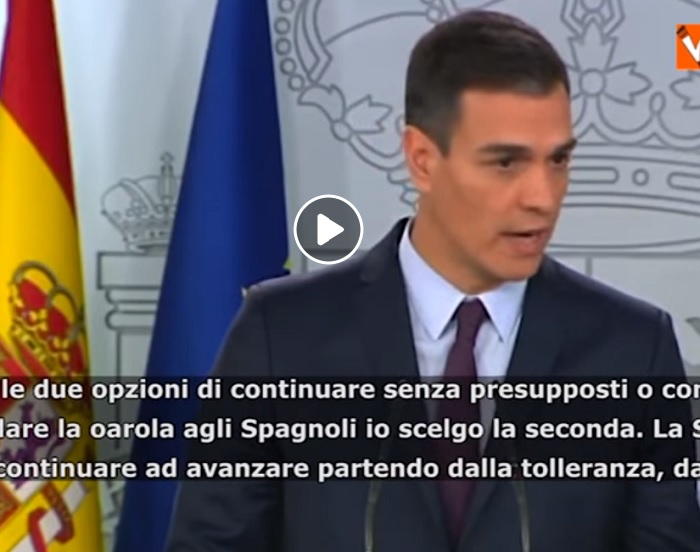 Spagna, Pedro Sanchez annuncia le elezioni anticipate