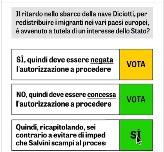 diciotti voto su rousseau di Spinoza