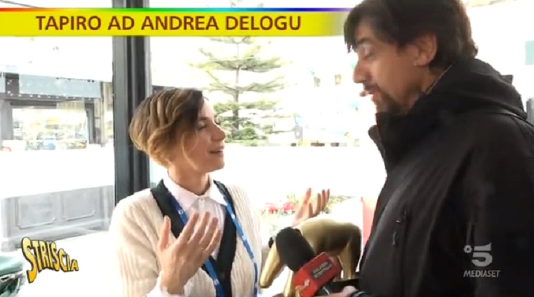 Striscia la Notizia, Tapiro d'oro ad Andrea Delogu per lʼelogio alla canzone "Rolls Royce" di Achille Lauro