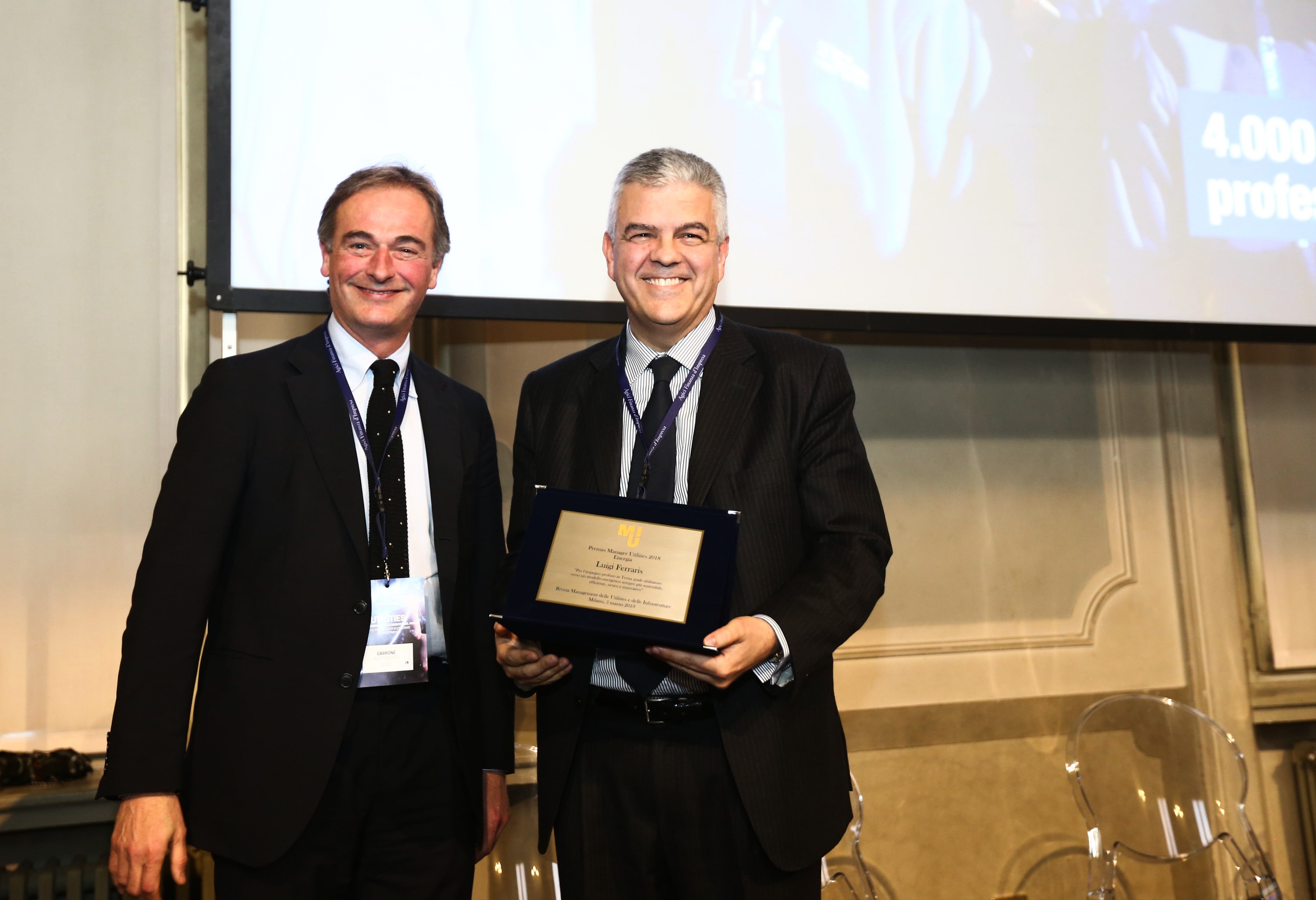 Terna, all'a.d. Luigi Ferraris il premio Manager utility 2018 - Energia