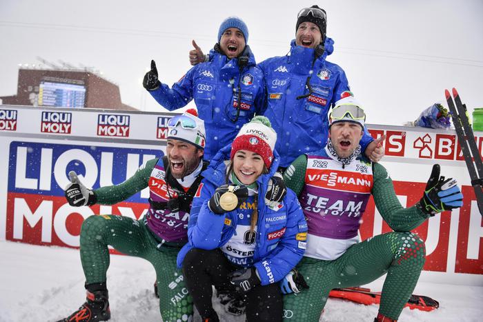 Dorothea Wierer e Dominik Windisch, doppio oro per l'Italia del biathlon