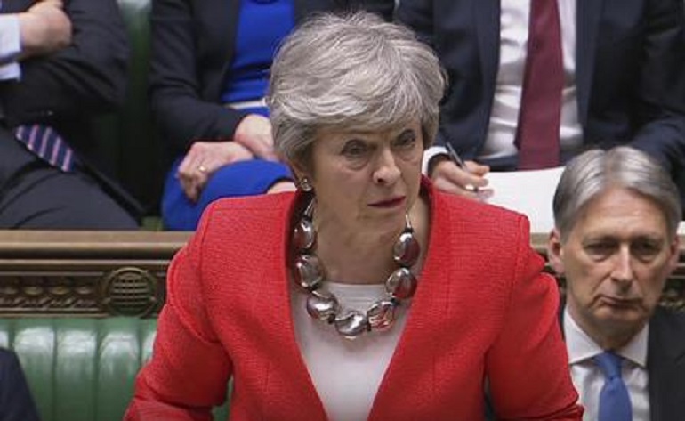 Brexit, il Parlamento Gb boccia la nuova proposta di Theresa May (foto Ansa)
