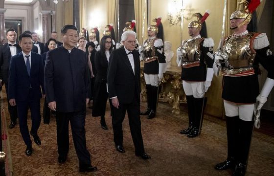 Xi Jinping a Roma: il brindisi con Mattarella al Quirinale3